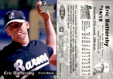 Eric Battersby 2000 Grandstand Birmingham Barons #NNO Card *AutographDen*