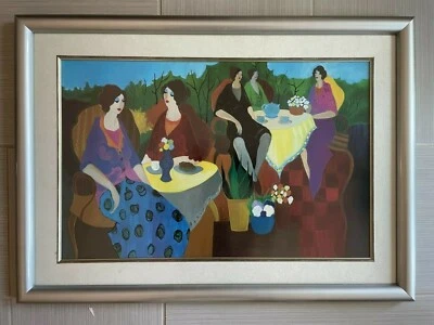 Vintage ITZCHAK TARKAY " Morning Social" Beautiful Framed Limited Edition Print - Image 1 of 2
