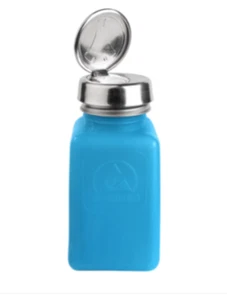 Menda 35283 - durAstatic® ableitfähige quadratische HDPE-Flasche mit One-Touch-Pumpe 6 Unzen - Bild 1 von 6