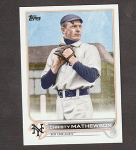 2022 Topps Update Christy Mathewson Short Print SP Card #US102 Giants - Picture 1 of 2