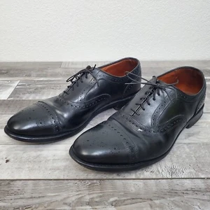 Allen Edmonds Strand Cap Toe Brogue Oxford Black Leather Dress Shoe Size 12 D - Picture 1 of 15