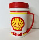 Vintage Shell Gas Station Aladin Thermo Cup Iconic Yellow And Red Advertising