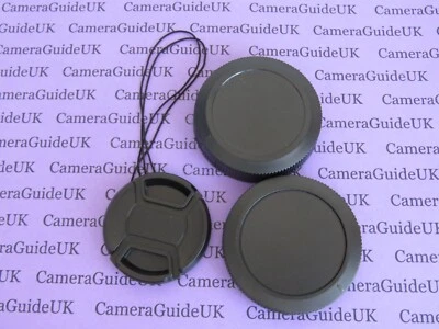 Camera body cap for Canon RF, Front, Rear Lens Cap for Canon RF 52mm Filter lens - Image 1 of 3