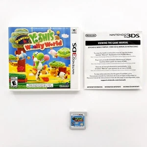 Poochy & Yoshi's Woolly World (Nintendo 3DS, 2017) Authentic Complete Tested - Picture 1 of 6
