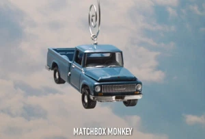 Blue 1965 International 1200 Pickup Truck Custom Christmas Ornament 1/64 Adorno - Picture 1 of 12