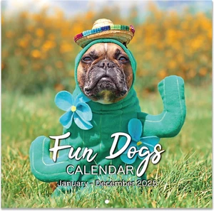 2025 Wall Calendar - Cute Puppies Wall Calendar 2025, 12 Months Fun Dogs Calenda - Picture 1 of 12