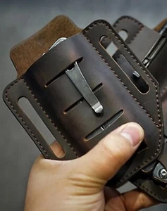 Best LeatherMan Coltello Tascabile Lama Pieghevole Fodero Multiutensile EDC Cintura Organizer - Foto 1 di 2