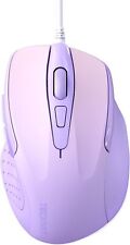 TECKNET USB Wired Mouse, 6400 DPI Mice 4 Adjustable with Gradient Purple 