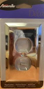 Amerelle poliertes Nickel Steckdose Wandplatte 070686574 - enthält 4 Stück (F03) - Bild 1 von 1