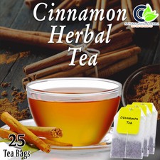 Ceylon Cinnamon Tea 25 bags -Pure Organic Best Herbal Drink- Balance Blood Sugar