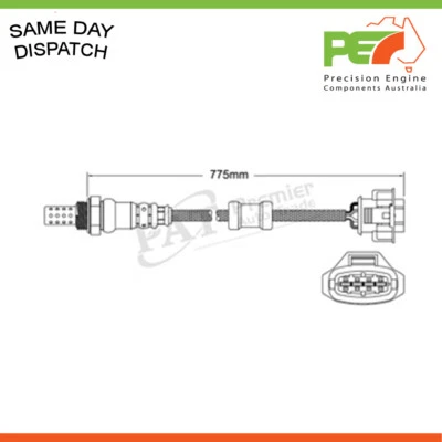2x New * OEM * Post-Cat LH & RH Oxygen Sensors For Porsche Boxster 987 2.7L - Image 1 of 4