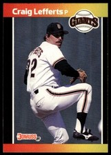 1989 Donruss Baseball Card Craig Lefferts San Francisco Giants #59
