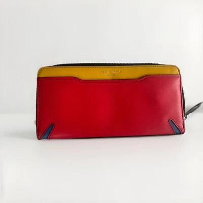 Cartera sin asas continental de cuero Rag & Bone Crosby multicolor Foto 1 de 4