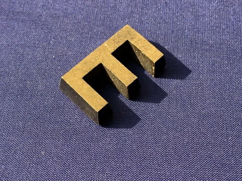 Letter E Vintage 1980's Metal Letters Made in Europe Hand Made 3D FREE POST Cover