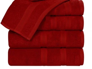 Badetücher - Luxus Baumwolle Badezimmer Strand Spa Handtuch 30x54 4/PK Smartdry - Bild 1 von 4