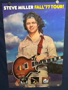 🔥 Sehr seltenes STEVE MILLER "Fall '77 Tour" Record Store PROMO POSTER 20x30 NM- - Bild 1 von 10