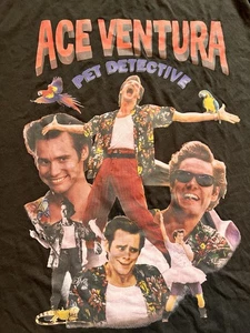 VINTAGE 90'S ACE  VENTURA PET DETECTIVE JIM CARREY MOVIE T-SHIRT-XL - Picture 1 of 7