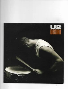 U2-Desire/Hallelujah Here She Comes **UK 7" Vinyl Record w/Gatefold Pic Sleeve** - Imagen 1 de 4
