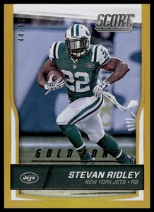 2016 Score #222 Stevan Ridley SN Jumbo Gold Zone #/99 New York Jets NM+ - Picture 1 of 2