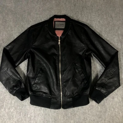 Lilli Ann Vintage Jacket Women’s  Black Faux Fur Leather Trim Coat Luxury Garmet - Image 1 of 4