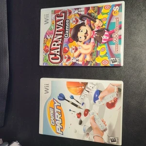 2 Wii Games - Game Party (manual) & Carnival Games (no manual) in original cases - Picture 1 of 13