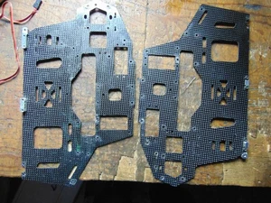ALIGN TREX 550 FIANCHI TELAIO PRINCIPALE IN FIBRA DI CARBONIO - Foto 1 di 1