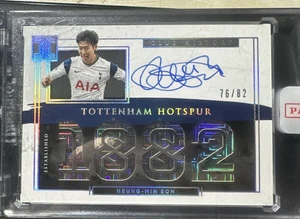 Heung-Min Son 2021-22 Panini Impeccable Hotspur Club History Auto 76/82 SSP - Picture 1 of 2