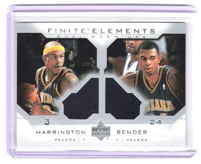 2003-04 Upper Deck Finite Al Harrington/Bender Elements Doble Calentamiento Pacers Foto 1 de 2