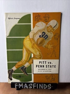 R2 1953 PITTSBURGH vs PENN STATE Football Program PITT ST - Bild 1 von 6