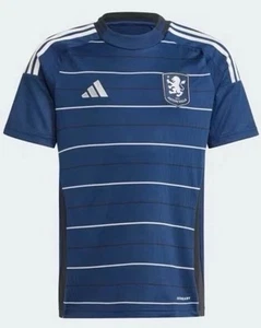 Adidas Aston Villa 2024/25 Calcio Terza Maglia Kit Uomo JD1224 $100 Taglia Large - Foto 1 di 6