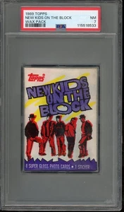 1989 Topps New Kids On The Block Wax Pack PSA 7 - Picture 1 of 2