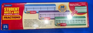 Juego de aula-3er-5to grado-número línea fracciones escribir y limpiar tableros 30-NUEVO - Imagen 1 de 8