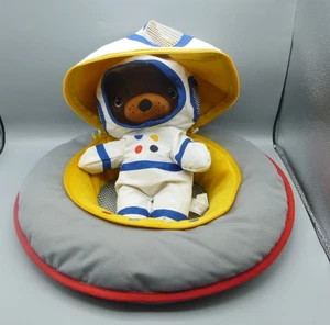 Ikea Aftonsparv Raumschiff & Bär Astronaut Raumfahrer Outfit weiches Plüschtier 11 Zoll - Bild 1 von 5