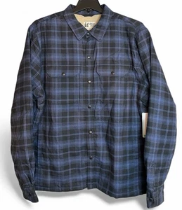 Chaqueta Camisa Marmot XL Ridgefield Peso Pesado Sherpa Forrada Franela Azul Nueva con Etiquetas - Imagen 1 de 10