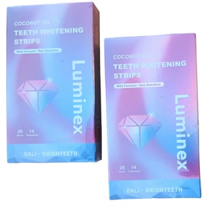 Luminex Teeth Whitening Strips 28 Strips 14 Treatments 2 Boxes EXP 07/26 - Picture 1 of 3