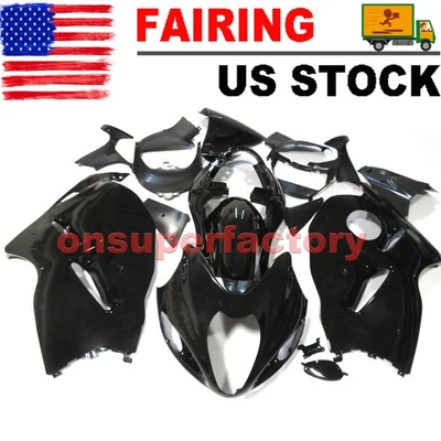 Black Bodywork Fairing Kit Fit For Suzuki Hayabusa GSX1300R GSXR 1300 1999-2007 - Image 1 of 4