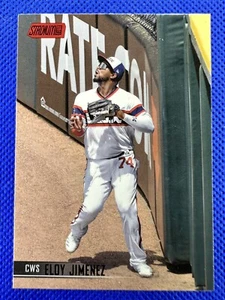 2021 #56 Eloy Jimenez Topps Stadium Club Baseball rote Folie Chicago weiße Sox - Bild 1 von 2