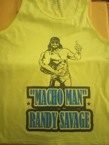 Neon Tank Top groß, "Macho Man" *NEU* - Bild 1 von 2