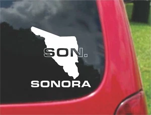 2 (PCS) Sonora Mexico Outline Map Stickers Decals 20 Colors To Choose From  - Picture 1 of 2