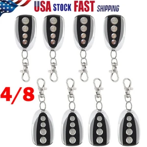 4/8x Control Remoto Llave de Respaldo Abridor de Puerta Corredera Operador Automático 433MHZ - Imagen 1 de 17