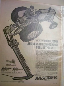 PÁGINA DE PUBLICIDAD DE COLECCIÓN MINNEAPOLIS MOLINE - MM JET STAR TRACTOR Y CORTACÉSPED - Imagen 1 de 1