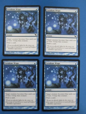 Cerulean Wisps x4 Shadowmoor MTG EDH Pauper Modern Magic the Gathering NM - Image 1 of 2