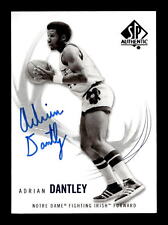 Adrian Dantley Autographed 2010-11 SP Authentic Card #29 Notre Dame
