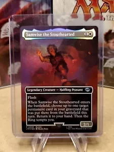 MTG Samwise the Stouthearted SCENA SENZA BORDI FOIL Lord Rings LOTR Magic Nuovi Nuovi Nuovi Me - Foto 1 di 2
