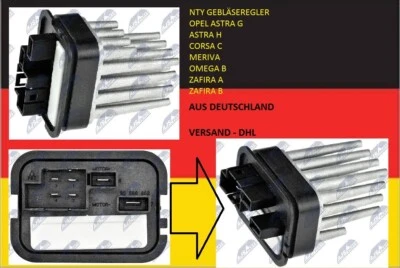 NEU NTY GEBLÄSEREGLER OPEL ASTRA G ASTRA H CORSA C MERIVA OMEGA B ZAFIRA A / B - Bild 1 von 4