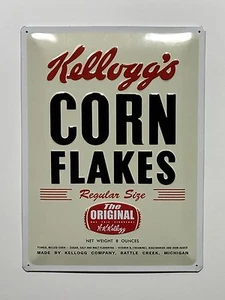 Kellogg's Corn Flakes Regular Size - Tin Metal Wall Sign - Picture 1 of 1