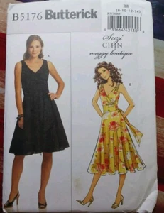 NEW Butterick Suzi Chin Maggy Boutique Sz 8 10 12 14 Dress Pattern 5176 uncut  - Picture 1 of 6