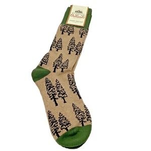 Grafiksocken für Herren - Bäume Hanf von Socksmith Outlands Collection, Größe 10-13 - Bild 1 von 5