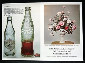 1968 Coca Cola Sponsor Am Rose Convention Promo Folder Atlanta Ga Vecchio Stock - Foto 1 di 1
