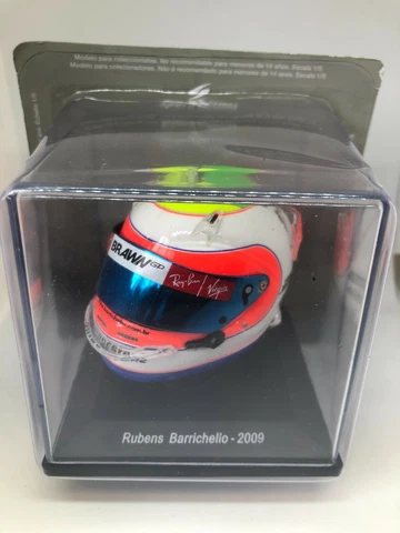 RUBENS BARRICHELLO BRAWN MERCEDES 2009 FORMULA 1 MINI HELMET (SCALE 1:5) NEW Cover